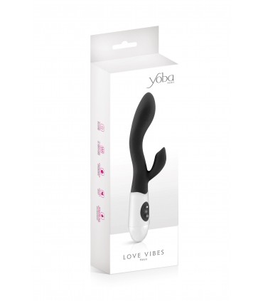 RABBIT NAYA SCHWARZER SILIKON-VIBRATOR