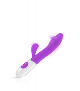 VIBRATORE SILICONE VIOLA RABBIT ELYA