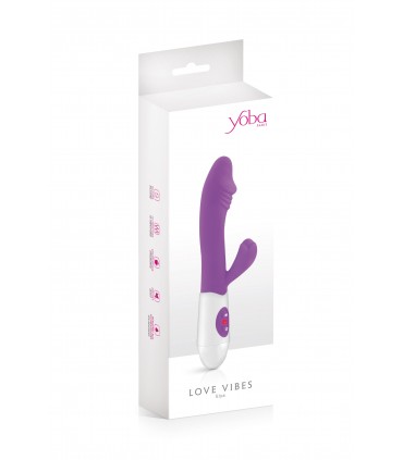 VIBRATORE SILICONE VIOLA RABBIT ELYA