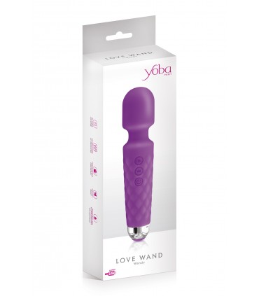 LILA WIEDERAUFLADBARER LIEBESTAB VIBRATOR AUS SILIKON