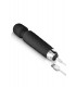 VIBRATEUR LOVE WAND RECHARGEABLE EN SILICONE NOIR