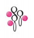 YOBA SET 2 PINK-BLACK SILICONE CHINESE BALLS