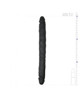 DILDO DOBLE DOUBLE ENDED DILDO NEGRO