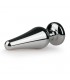 PLUG METALICO N11 CON PIEDRA TRANSPARENTE PLATEADO