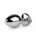 N7 METAL PLUG WITH SILVER TRANSPARENT STONE