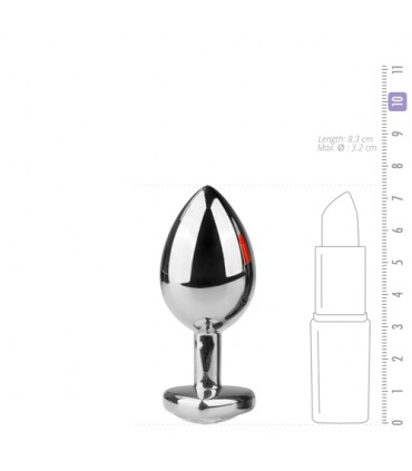 N7 METALLSTECKER MIT SILBEREM TRANSPARENTEM STEIN