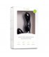 BLACK VIBRATING PLUG W/ PERINEAL STIMULATOR