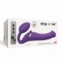 ARNÉS DOBLE VIBR USB FLEXIBLE SILICONA C/ MANDO VIOLETA M