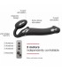 DOUBLE VIBR USB HARNESS FLEXIBLE SILICONE W/ BLACK CONTROLLER L