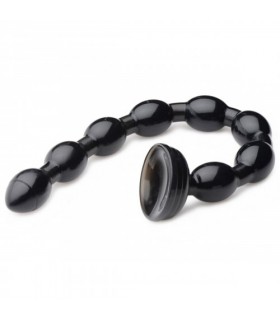 WAVE DILDO WITH SUCTION CUP 50"8 CM BLACK