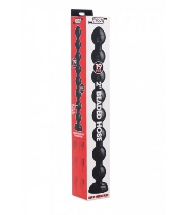 DILDO BOULE AVEC VENTOUSE 50"8 CM NOIR