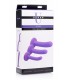 SET X 3 LILAC SILICONE DILDOS TRI-PLAY FOR HARNESS