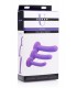 SET X 3 DILDOS SILICONA LILA TRI-PLAY PARA ARNÉS