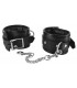 BLACK HANDCUFFS WITH CHAIN AND PADLOCKS
