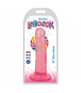 DILDO SLIM STICK CHERRY 15"24 CM