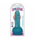 DILDO WITH TESTICLES SLIM STICK BERRY 15"24 CM