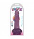 DILDO WITH TESTICLES SLIM STICK GRAPE 17"78 CM