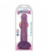 DILDO MIT HODEN SLIM STICK GRAPE 20"32 CM