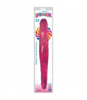 DOPPIO DILDO SLIM STICK 33 CM ROSA