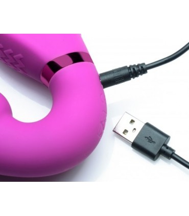 IMBRACATURA GONFIABILE PER DONNA VIBRATORE USB CON CONTROLLO ROSA