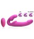 ARNÉS INFLABLE PARA MUJER USB VIBRADOR C/ MANDO ROSA