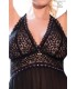 CR4067 BABYDOLL MIT SCHWARZ-ROSA STANGE S