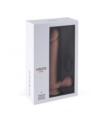 VIBRATEUR RÉALISTE "R6" 24.5CM AVEC TÉLÉCOMMANDE
