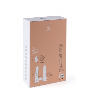 VIBRATEUR RÉALISTE "R6" 24.5CM AVEC TÉLÉCOMMANDE