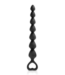 TIRA ANAL SILICONA PEQUEÑA BACK LOVE NEGRA