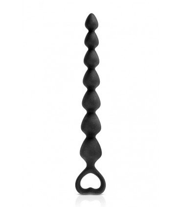 TIRA ANAL SILICONA PEQUEÑA BACK LOVE NEGRA