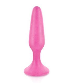 PLUG SILICONA GLAMY PEQUEÑO ROSA