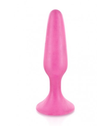 PLUG SILICONA GLAMY PEQUEÑO ROSA