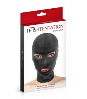 Spandex-Maske 3 ÖFFNUNGEN SCHWARZ