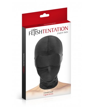 MASCHERA IN SPANDEX SENZA APERTURA NERA