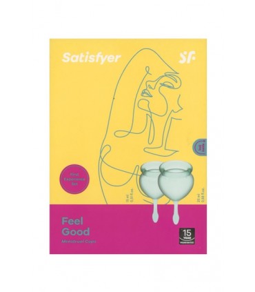 SATISFYER SET 2 COUPES MENSTRUELLES FEEL GOOD VERT