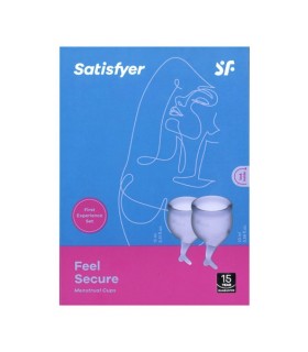 SATISFYER SET 2 MENSTRUAL CUPS FEEL SECURE LILAC