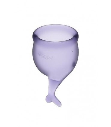SATISFYER SET 2 COPPETTE MESTRUALI FEEL SECURE LILLA