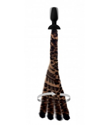 KIT MIT HEADBAND UND TAIL PLUG ROTATOR/LEOPARD VIBRATOR