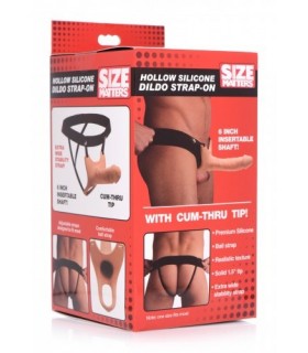 HOLLOW SILICONE FLESH STRAP-ON HARNESS 25"65 CM