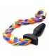 RAINBOW USB VIBRATOR TAIL PLUG WITH REMOTE