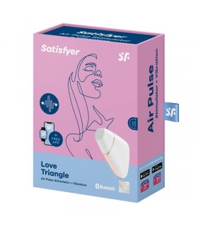 SATISFYER SUCTIONER LOVE TRIANGLE APP WEISS