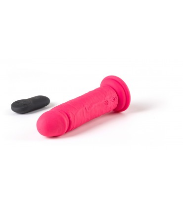 VIBRATORE REALISTICO "R11" ROSA 14,4 CM CON TELECOMANDO