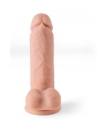REALISTISCHER VIBRATOR „R12“ FLEISCH 14,4 CM MIT FERNBEDIENUNG