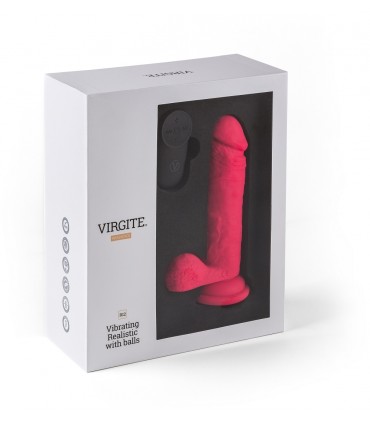 VIBRATORE REALISTICO "R12" ROSA 14,4 CM CON TELECOMANDO