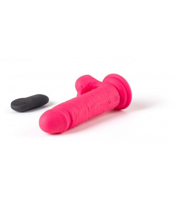 VIBRATORE REALISTICO "R12" ROSA 14,4 CM CON TELECOMANDO