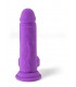 VIBRADOR REALÍSTICO "R12" MORADO 14,4CM C/ CONTROL REMOTO