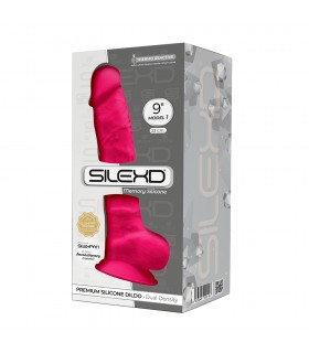 SILEXD DILDO IN SILICONE MODELLO 1 9" ROSA