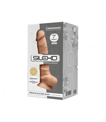 SILEXD SILIKONDILDO MODELL 1 7" HAUTFLEISCH