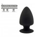 SILEXD SILICONE PLUG M BLACK