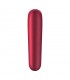 SATISFYER DUAL LOVE SUCTIONER AND VIBRATOR APP RED